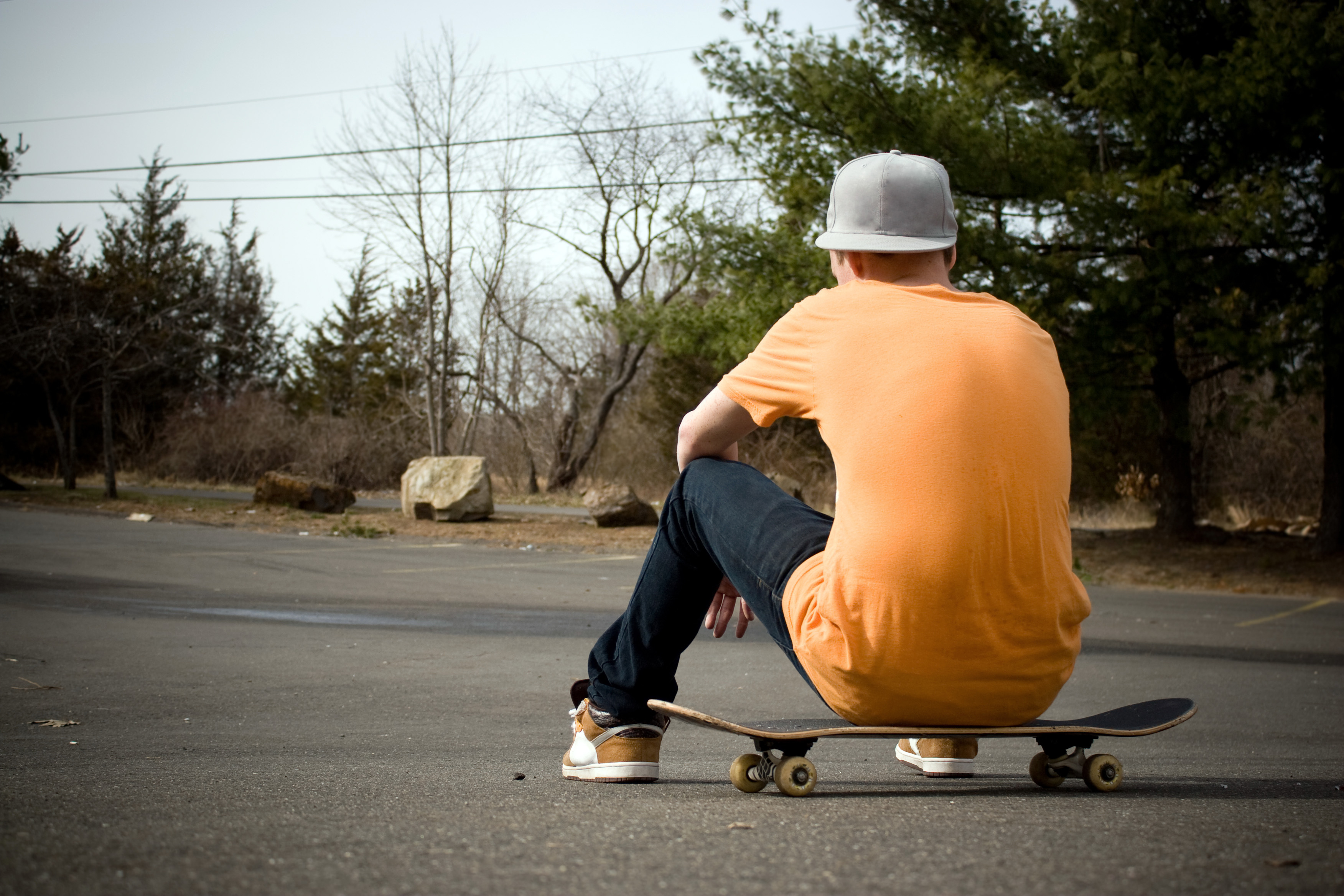 young man on a skateboard