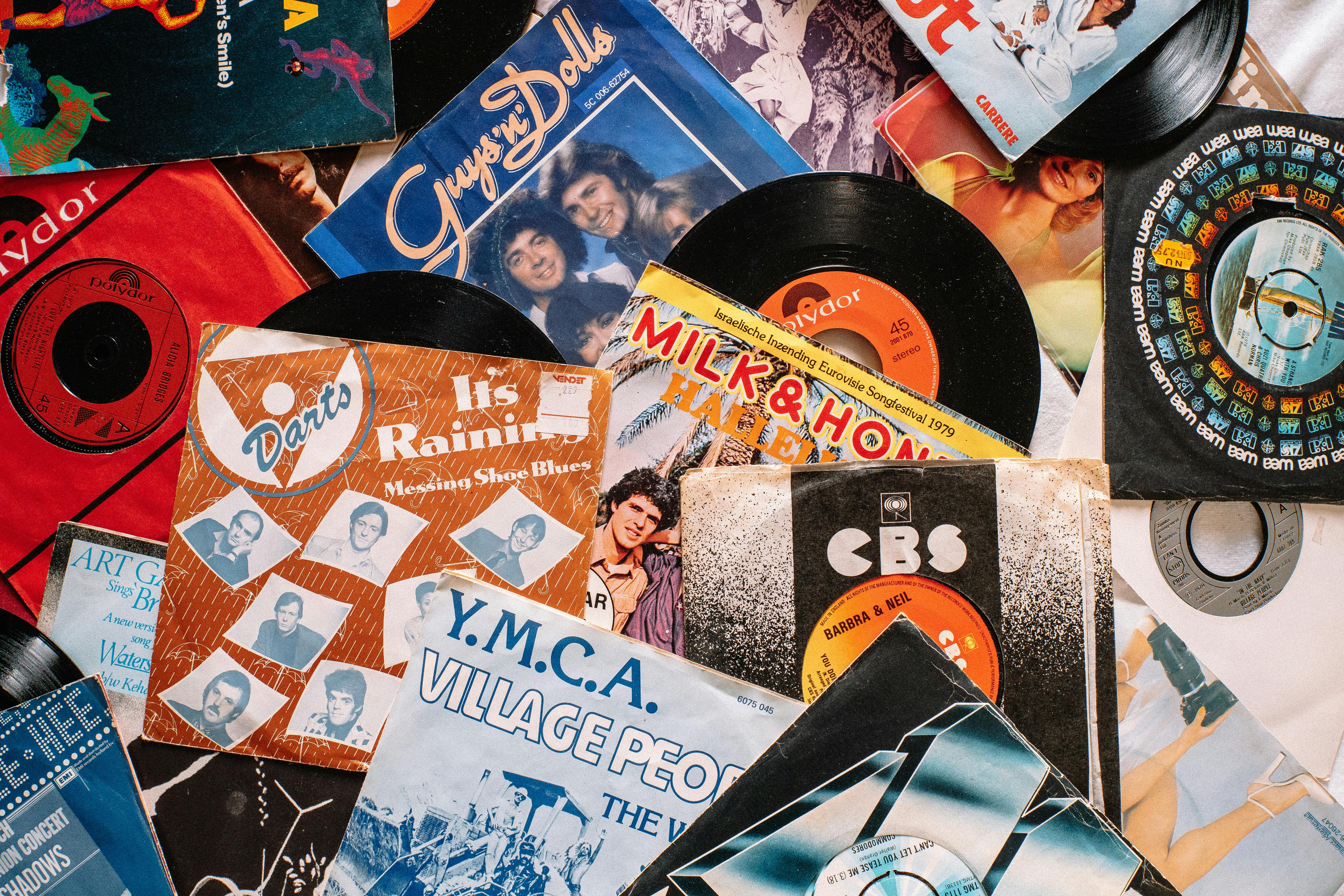 old vinyl records
