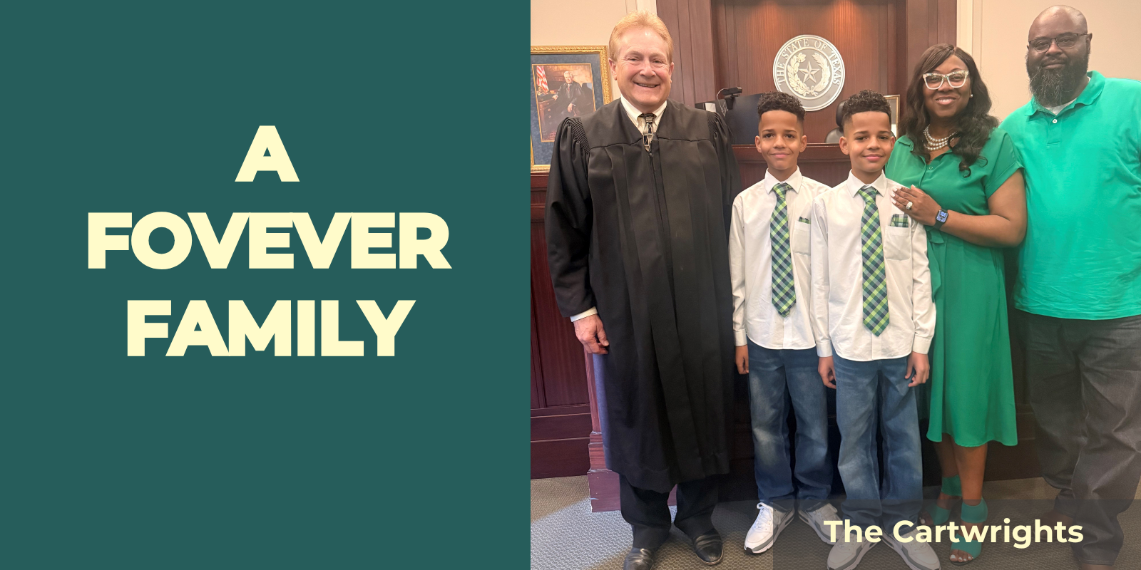 Cartwright Family picture with the Judge