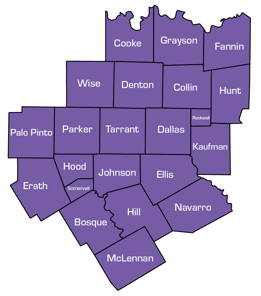 CKFS Foster Parent Program Service Area Map