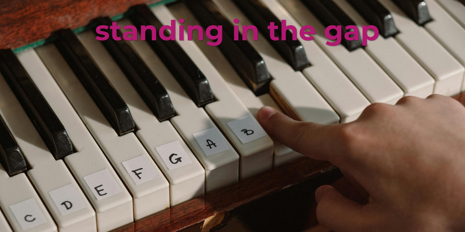 child playing piano