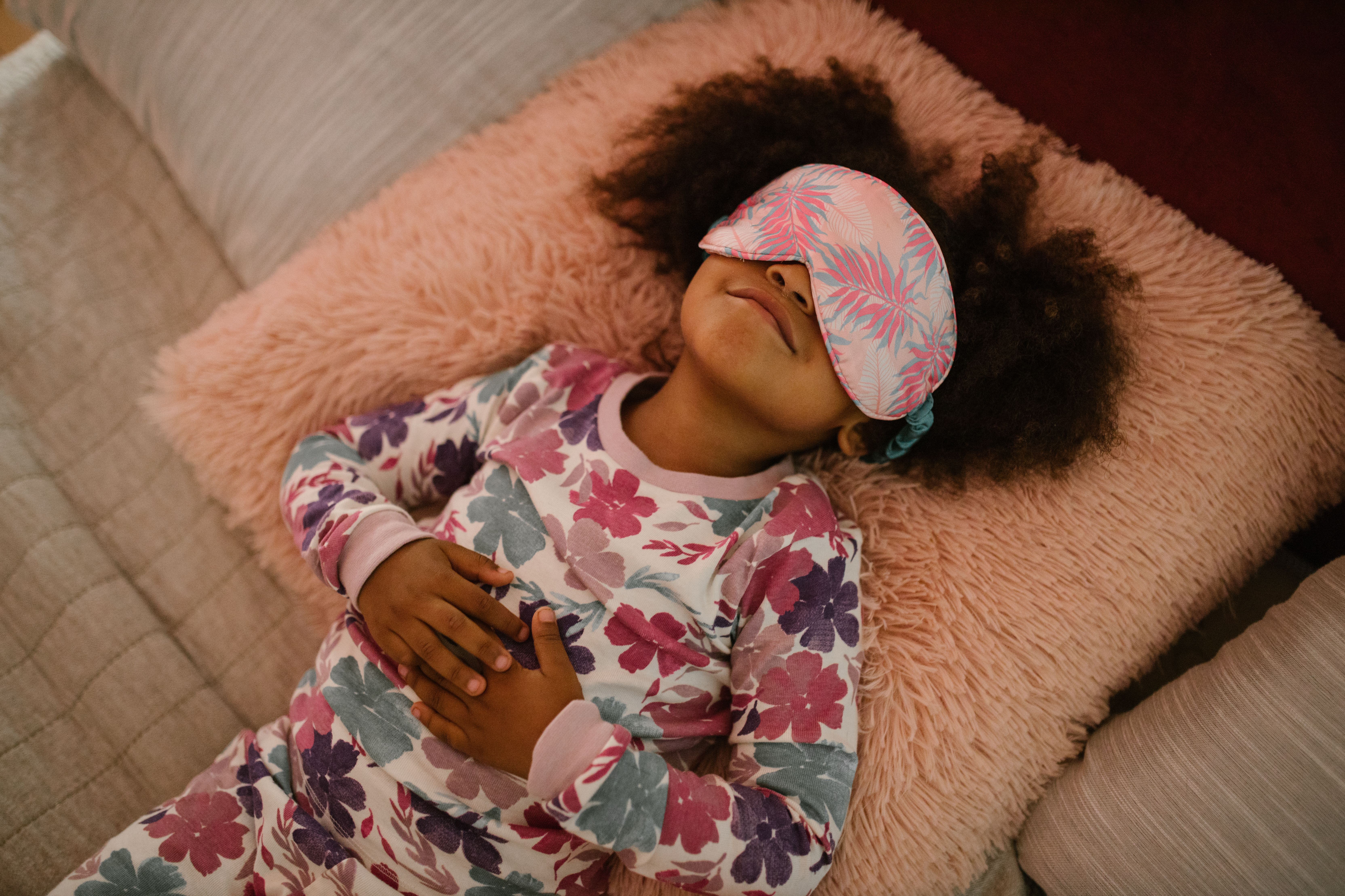 Child sleep with mask