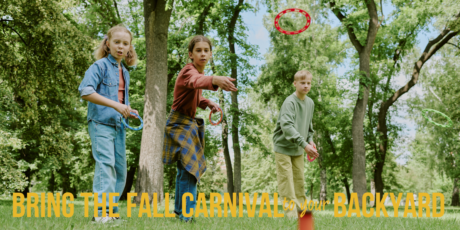 Fall Carnival in the backyard
