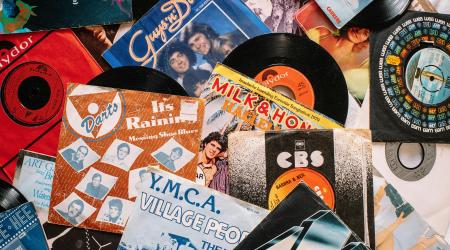 old vinyl records