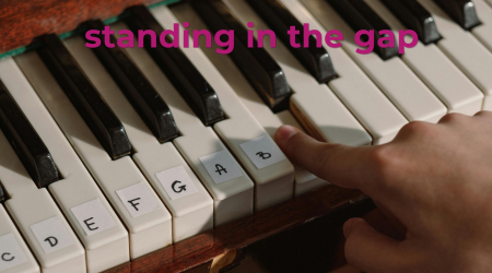 child playing piano